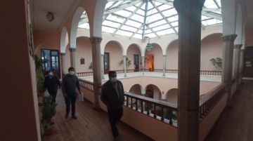 Realizaron la medición de concentración de aerosoles en oficinas. FOTO FACULTAD DE MEDICINA