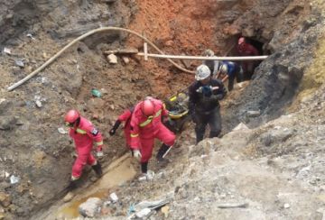 Así fue el rescate del cuerpo de un minero de un "infierno" en la mina