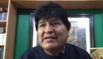 Evo Morales dice que lo vigilan y espían, y que la CSUTCB acusó al ministro de Gobierno