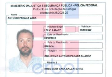 Reportan que Antonio Parada tiene refugio político provisorio en Brasil 
