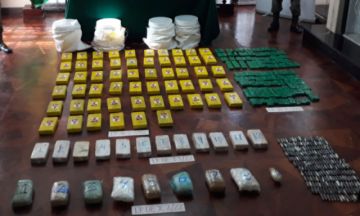 Incautan más de 100 kilos de droga en cinco operativos en el departamento de La Paz