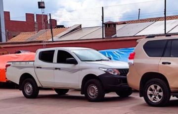 El auto que manejaba Mariscal, en el garaje de la ABC.