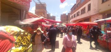 Realizan el operativo en esa zona comercial.