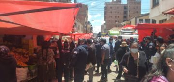 Realizan el operativo en esa zona comercial.