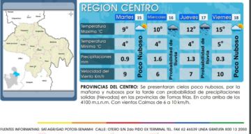 Hay nevada en la región del duoeste, de acuerdo con el pronóstico.