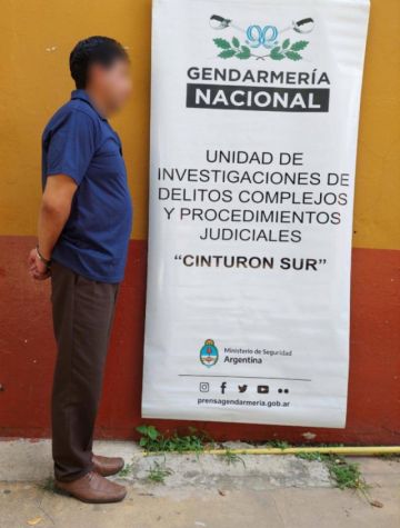 La foto que publicó la Gendarmería.