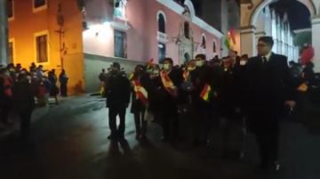 Los restos de los héroes fueron trasladados desde el cementerio potosino.