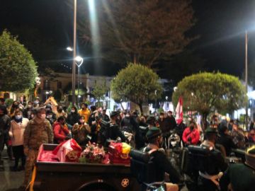 Los restos de los héroes fueron trasladados desde el cementerio potosino.