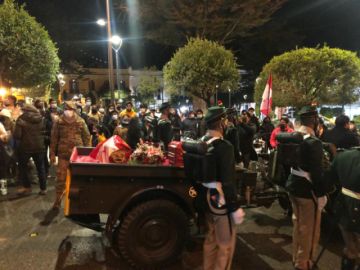 Los restos de los héroes fueron trasladados desde el cementerio potosino.