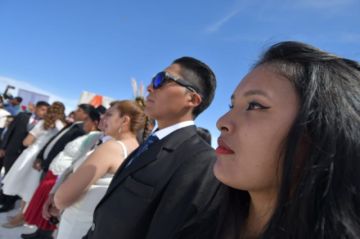 De las 34 parejas, 20 son de la región potosina y 14 son del interior del país, de varias ciudades.