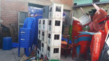 El funcionario estaba en un ambiente donde se almacena lo secuestrado por la intendencia
