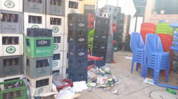 El funcionario estaba en un ambiente donde se almacena lo secuestrado por la intendencia