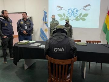 La entrega a la Policía Boliviana.