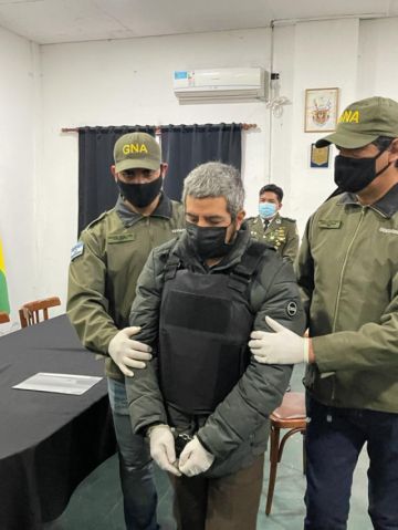 La entrega a la Policía Boliviana.