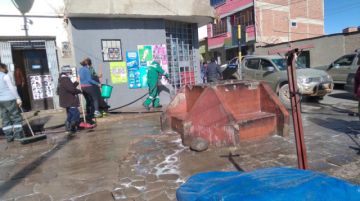 Se coordinó la limpieza de espacios públicos. FOTO: EMAP