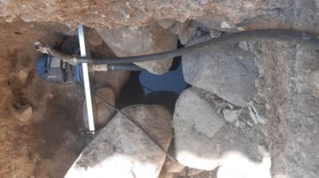 El pozo tiene agua, así que puede rehabilitarse.