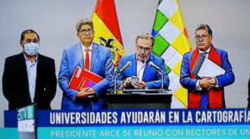 Arce y rectores no abordan postergación del censo y se comprometen apoyar en la cartografía