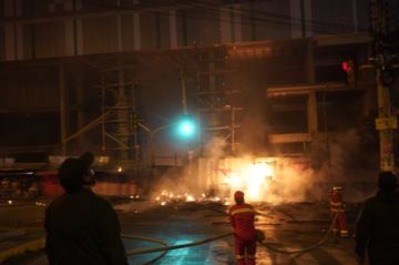 Incendio en los galpones de la empresa VITA. FOTO Daniel MIRANDA