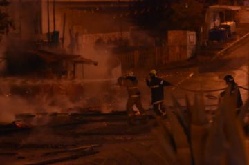 Incendio en los galpones de la empresa VITA. FOTO Daniel MIRANDA