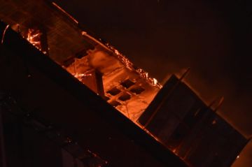 Incendio en los galpones de la empresa VITA. FOTO Daniel MIRANDA