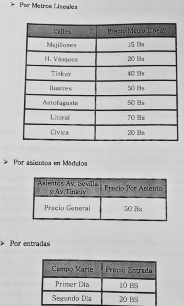 Hoy se realiza la venta general a la población en Las Delicias y San Marcos.