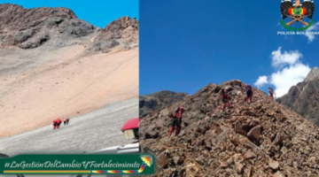 Bomberos confirma deceso de un escalador en el Illimani y el rescate de un herido