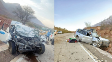 Accidente de vagoneta que transportaba 5 asambleístas de Chuquisaca provoca 2 muertos