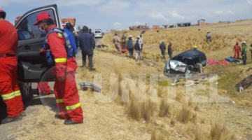 Accidente en la carretera a Desaguadero deja seis personas fallecidas