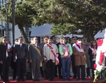 En desarrollo el acto de entrega de ofrendas florales en homenaje a Potosí
