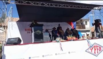 Acto de entrega de redes de gas domiciliario en el municipio de Chaquí