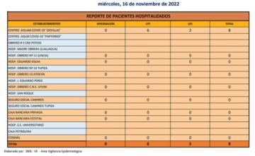 Reporte departamental del Sedes Potosí