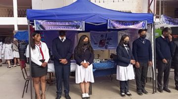 Los estudiantes participaron de una feria de sistemas informáticos