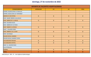 Reporte departamental del Sedes Potosí