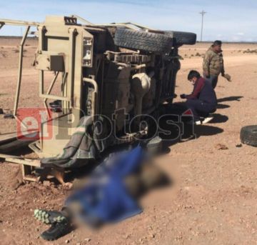 Militar del CEO muere en accidente de tránsito en el sudoeste potosino