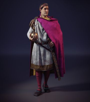Recreación en 3D del emperador Constantino el grande.