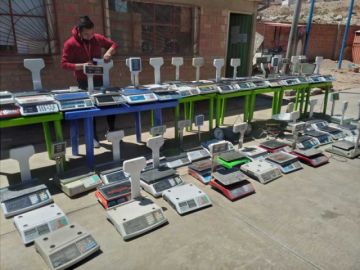Decomisan varias balanzas de friales y de carnicerías