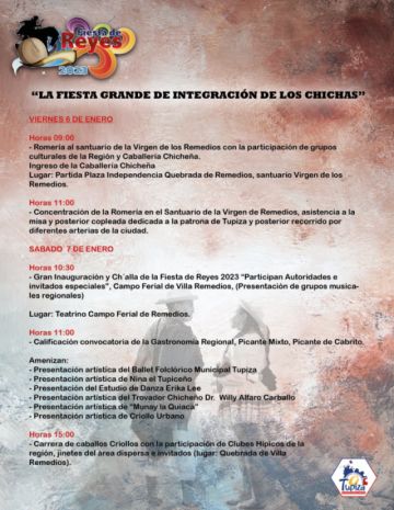 Son varias las actividades culturales que fueron planificadas para vivir esta importante festividad en el municipio del sur del Departamento.