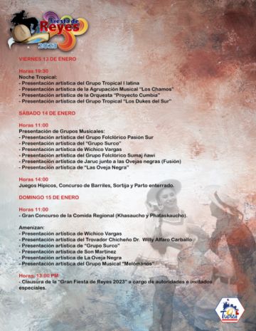 Son varias las actividades culturales que fueron planificadas para vivir esta importante festividad en el municipio del sur del Departamento.