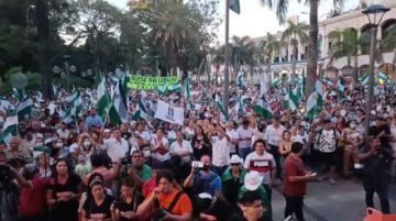 Marchas en el país piden por democracia y libertad
