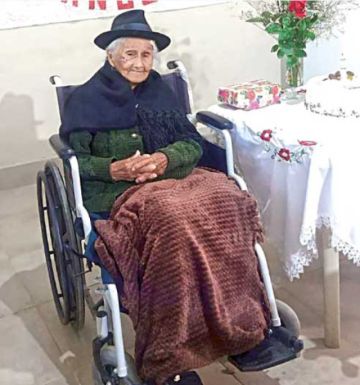 Ignacia Saravia, una culpineña con 100 años y vitalidad