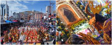 En Oruro, la fe y devoción a la Virgen del Socavón motivó la entrada del Carnaval, que es Patrimonio.