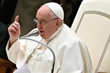  El Papa Francisco, en su audiencia semanal general, el 22 de febrero de 2023 en Ciudad del Vaticano 