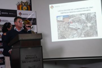 Ministerio de minería afirma que la refinería de zinc para Potosí está garantizada 