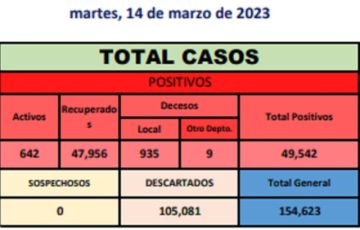 Reporte departamental del Sedes Potosí