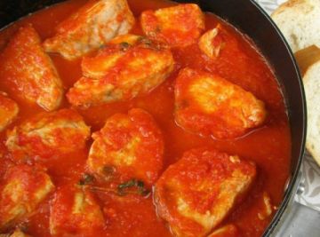 Tomatada de bacalao.
