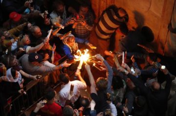 La ceremonia del fuego sagrado.