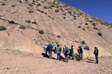 Encuentran huellas de dinosaurios en el cerro Condoriri