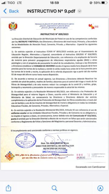Horario de invierno de media hora rige desde el 2 de mayo en Potosí