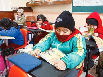 La vacación de invierno se mantiene para julio pese al frío en Potosí
