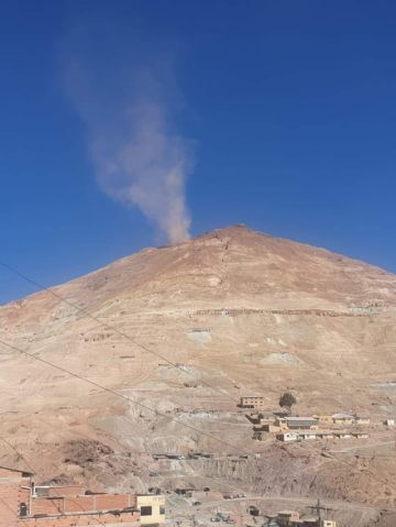 Continúan los hundimientos en el Cerro Rico de Potosí, verificaron más polvareda